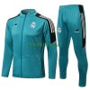 Real Madrid Ensemble Vestes d'Entraînement 21-22 Bleu Noir Pour Homme